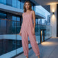 👗🌊 PROMO FLASH 50% ! Combinaison Rayée à Bretelles Fines pour Femme – Tissu Coton Léger, Coupe Détendue, 3 Couleurs, Parfaite pour Plage & Vacances ☀️