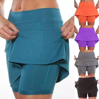 🌟🔥 PROMO FLASH 50% ! Jupe-Short de Sport Anti-Frottements – Ultra-Douce, Respirante, 2 Poches, Idéale Course, Yoga, Fitness, Été 🏃‍♀️