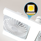 🌬️✨Ventilateur de plafond à double tête avec lumière LED – design moderne avec télécommande pour salon et chambre