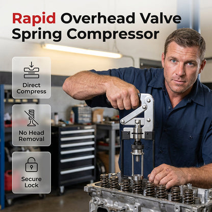 🔧🛠️ PROMO FLASH 50% ! Compresseur de Ressort de Soupape Rapide – Acier Haute Qualité, Prise Sécurisée, Compatible Moteurs 4T/2T, Parfait pour Atelier Auto/Moto ✨