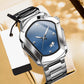 ⏳⌚ PROMO LIMITÉE 50% ! Montre Homme Quartz Cadran Losange – Acier Inoxydable, Cadran Dégradé, 8 Combinaisons, Style Unique & Élégant ✨