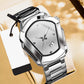 ⏳⌚ PROMO LIMITÉE 50% ! Montre Homme Quartz Cadran Losange – Acier Inoxydable, Cadran Dégradé, 8 Combinaisons, Style Unique & Élégant ✨