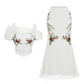 👗✨ PROMO EXCEPTIONNELLE 52% ! Ensemble 2 Pièces Femme Élégant – Haut Buste Droit Brodé & Jupe Queue de Sirène, 3 Couleurs, Taille S-XL, Parfait pour Soirée & Mariage ✨