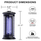 💯🦟 PROMO FLASH 50% ! Lampe Anti-Insectes Électrique – UV 360°, Grille Haute Efficacité, Silencieuse, ABS, Usage Intérieur/Extérieur, 2 Modes de Placement ✨