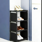 👞🚪 PROMO FLASH 50% ! Porte-Chaussures Vertical pour Entrée – Design Modulable, Acier Galvanisé, Étages en Tissu Imperméable, 3 Tailles (4/6/8 étages), Gain d'Espace Maximal 🏠