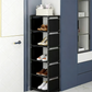 👞🚪 PROMO FLASH 50% ! Porte-Chaussures Vertical pour Entrée – Design Modulable, Acier Galvanisé, Étages en Tissu Imperméable, 3 Tailles (4/6/8 étages), Gain d'Espace Maximal 🏠