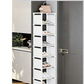 👞🚪 PROMO FLASH 50% ! Porte-Chaussures Vertical pour Entrée – Design Modulable, Acier Galvanisé, Étages en Tissu Imperméable, 3 Tailles (4/6/8 étages), Gain d'Espace Maximal 🏠