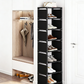 👞🚪 PROMO FLASH 50% ! Porte-Chaussures Vertical pour Entrée – Design Modulable, Acier Galvanisé, Étages en Tissu Imperméable, 3 Tailles (4/6/8 étages), Gain d'Espace Maximal 🏠