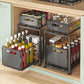 📦 PROMO FLASH : 50% DE RÉDUCTION ! Organisateur de Placard à Double Étagère Coulissante – 5 Réglages en Hauteur, Acier au Carbone & Sans Montage for un Rangement Optimal dans Toute la Maison ✨🏠