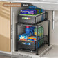 📦 PROMO FLASH : 50% DE RÉDUCTION ! Organisateur de Placard à Double Étagère Coulissante – 5 Réglages en Hauteur, Acier au Carbone & Sans Montage for un Rangement Optimal dans Toute la Maison ✨🏠