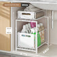 📦 PROMO FLASH : 50% DE RÉDUCTION ! Organisateur de Placard à Double Étagère Coulissante – 5 Réglages en Hauteur, Acier au Carbone & Sans Montage for un Rangement Optimal dans Toute la Maison ✨🏠