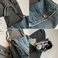 👖 -50% ! ✨ Sac Crossbody en Jean Rétro Grande Capacité – Denim + Métal – Léger & Élégant pour Quotidien Chic 👜