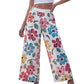 👖🌸 PROMO LIMITÉE 50% ! Pantalon Palazzo Femme Imprimé Floral – Taille Élastique, Jambes Extra-Larges, Tissu Léger, 2 Couleurs, 6 Tailles, Style Bohème & Vacances ✨
