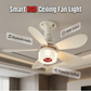 🌀🎵 PROMO FLASH 50% ! Ventilateur Plafond 3-en-1 – Lumière LED RGB, Enceinte Bluetooth, 3 Vitesses Silencieuses, Minuterie, Idéal Salon & Chambre 🛋️