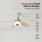 🌀🎵 PROMO FLASH 50% ! Ventilateur Plafond 3-en-1 – Lumière LED RGB, Enceinte Bluetooth, 3 Vitesses Silencieuses, Minuterie, Idéal Salon & Chambre 🛋️