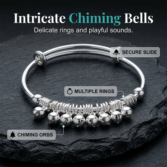 ☀️💎 OFFRE D'ÉTÉ LIMITÉE 50% ! Bracelet Délicat Clochettes en Argent – Réglable, Léger, Finition Polie, Parfait Cadeau & Accessoire Quotidien 🔔