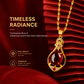 🍀💎 PROMO FLASH 50% ! Collier Trèfle & Goutte d'Eau – Finition Dorée, Élégant, Porte-Bonheur, Parfait Cadeau Chic & Quotidien ✨