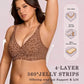 🏆🔥 PROMO -50% ! Soutien-Gorge Sans Armature Imprimé Léopard Femme – Support 3D Suspendu Mousse Mémoire Zéro Pression, Maintien Naturel Galbe Parfait, Confort Toute la Journée ✨