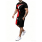 👕🏃‍♂️ PROMO FLASH 50% ! Ensemble Homme Imprimé Graphique – Design Audacieux, Tissu Respirant, 3 Couleurs, 8 Tailles, Parfait Sport & Quotidien Décontracté ✨
