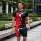 👕🏃‍♂️ PROMO FLASH 50% ! Ensemble Homme Imprimé Graphique – Design Audacieux, Tissu Respirant, 3 Couleurs, 8 Tailles, Parfait Sport & Quotidien Décontracté ✨