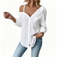 🔥👕 PROMO DERNIERS STOCKS 50% ! Chemisier Femme Décolleté Ballerine Boutonné – Tissu Léger Texturé, 5 Couleurs, 4 Tailles, Style Décontracté & Polyvalent 🎀