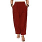 👖🍂 PROMO FLASH 50% ! Pantalon Femme Casual à Chevilles Retroussées – Coupe Ample, Ceinture Élastique, Poches Plaquées, Tissu Coton & Lin, 4 Coloris, Tailles 1XL-5XL ✨