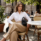 🎀✨ PROMO LIMITÉE 50% ! Pantalon Femme Plissé & Large – Taille Haute, Coupe Lanterne, Manchettes Froncées, Tissu Léger, Parfait pour Occasions Chic ou Décontractées 🍂