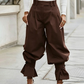 🎀✨ PROMO LIMITÉE 50% ! Pantalon Femme Plissé & Large – Taille Haute, Coupe Lanterne, Manchettes Froncées, Tissu Léger, Parfait pour Occasions Chic ou Décontractées 🍂