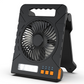 🌞🌬️ PROMO FLASH 50% ! Ventilateur d'Extérieur Double Alimentation Solaire & USB – 4000mAh, Lumière LED, Compact, Pliable, Parfait pour Camping & Urgences ✨