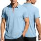 👔🌿 PROMO LIMITÉE 50% ! Chemise Homme à Col Texturé Contrasté – Respirante, Absorbante, 5 Couleurs, Taille S-3XL, Style Moderne & Durable ✨