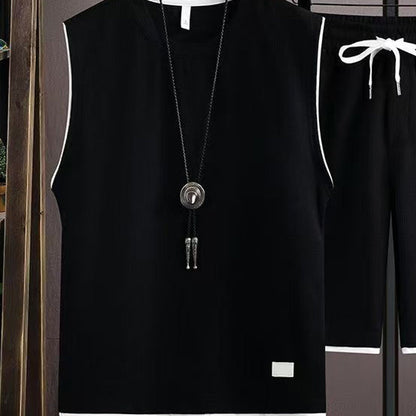 👕🏃‍♂️ PROMO LIMITÉE 50% ! Ensemble Homme Débardeur & Short en Maille Résillé – Respirant, Taille à Cordon, 4 Couleurs, Taille M-3XL, Parfait pour l'Été & Sport ✨