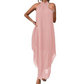 👗💃 PROMO LIMITÉE 50% ! Robe Femme Dos Nu & Ourlet Asymétrique – Coupe Loose, Tissu Fluide, 5 Couleurs, 5 Tailles, Moderne & Polyvalente ✨