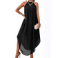 👗💃 PROMO LIMITÉE 50% ! Robe Femme Dos Nu & Ourlet Asymétrique – Coupe Loose, Tissu Fluide, 5 Couleurs, 5 Tailles, Moderne & Polyvalente ✨