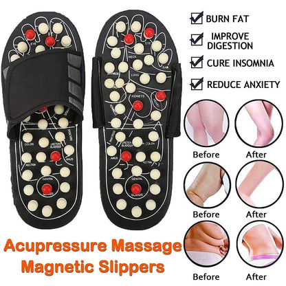 🩴✨ PROMO FLASH 50% ! Chaussons d'Acupression & Magnétothérapie – Soulagement Douleur, Améliore Circulation, Anti-Stress, Confort Quotidien, Taille Unique ou Multiples ✨