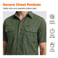 👕🔧 PROMO LIMITÉE 50% ! Chemise Tactique Homme Manches Courtes – 6 Poches, Épaulettes, Tissu Respirant, 5 Couleurs, 4 Tailles, Parfaite Outdoor & Aventure 🌿