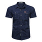 👕🔧 PROMO LIMITÉE 50% ! Chemise Tactique Homme Manches Courtes – 6 Poches, Épaulettes, Tissu Respirant, 5 Couleurs, 4 Tailles, Parfaite Outdoor & Aventure 🌿