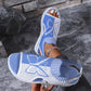 👡 50% DE RÉDUCTION ! 🌸 Sandales Plates à Bout Ouvert pour Femme – Talon Compensé Confortable, Style Aérien & Léger – Idéales pour la Plage, les Vacances et le Quotidien ☀️✨