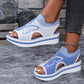 👡 50% DE RÉDUCTION ! 🌸 Sandales Plates à Bout Ouvert pour Femme – Talon Compensé Confortable, Style Aérien & Léger – Idéales pour la Plage, les Vacances et le Quotidien ☀️✨