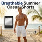 🩳🌿 PROMO FLASH 50% ! Short Homme Coton & Lin – Cordon Taille, Respirant, 6 Couleurs, Tailles S-3XL, Idéal Été & Plage ☀️