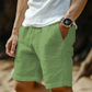 🩳🌿 PROMO FLASH 50% ! Short Homme Coton & Lin – Cordon Taille, Respirant, 6 Couleurs, Tailles S-3XL, Idéal Été & Plage ☀️