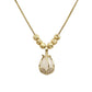 🦋💎 PROMO FLASH 50% ! Collier Pendentif Tulipe Minimaliste – Acier Titane Hypoallergénique, Pierre Centrale, Chaîne Réglable, Cadeau Élégant 👑