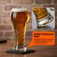 🍺✨ PROMO FLASH 50% ! Grand Verre à Bière 500ml – Relief Artistique Vintage, Fond Renforcé, Forme Ergomique, Idéal Bières Pression & Cocktails, Cadeau 🎁