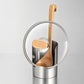 🔥 50 % DE RÉDUCTION ! 🍳 Organisateur d’Ustensiles de Cuisine Multifonctionnel – Acier Inoxydable – Design Vertical Compact & Base Stable pour Plan de Travail Rangé 🧂