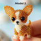 🎁🐾 PROMO FLASH 50% ! Kit Créatif 3D Chiot en Perles – Sans Outils, Perles Réutilisables, 6 Modèles, Cadeau Anniversaire & Décoration Bureau 🎂