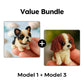 🎁🐾 PROMO FLASH 50% ! Kit Créatif 3D Chiot en Perles – Sans Outils, Perles Réutilisables, 6 Modèles, Cadeau Anniversaire & Décoration Bureau 🎂
