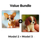 🎁🐾 PROMO FLASH 50% ! Kit Créatif 3D Chiot en Perles – Sans Outils, Perles Réutilisables, 6 Modèles, Cadeau Anniversaire & Décoration Bureau 🎂