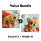 🎁🐾 PROMO FLASH 50% ! Kit Créatif 3D Chiot en Perles – Sans Outils, Perles Réutilisables, 6 Modèles, Cadeau Anniversaire & Décoration Bureau 🎂