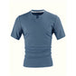 👔🌬️ PROMO LIMITÉE 50% ! Chemise Homme Col en V – Coupe Slim, Tissu Texturé Respirant, 6 Couleurs, 5 Tailles, Polyvalente & Élégante 🌀