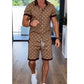 👕 PROMO LIMITÉE -50% ! 🌞 Ensemble 2 Pièces Homme Imprimé – T-shirt & Short Assortis, Tissu Respirant Premium, Coupe Ajustée · S–5XL · Plage, Vacances & Quotidien 🩳