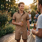 👕 PROMO LIMITÉE -50% ! 🌞 Ensemble 2 Pièces Homme Imprimé – T-shirt & Short Assortis, Tissu Respirant Premium, Coupe Ajustée · S–5XL · Plage, Vacances & Quotidien 🩳